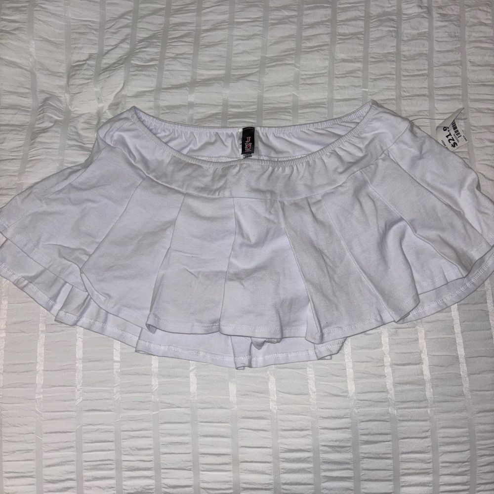 white mini skirt - new with tags